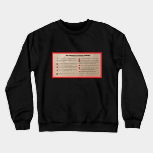 How to spot an American Commie Crewneck Sweatshirt